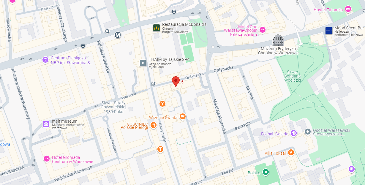 HTH Recruitment Mapka